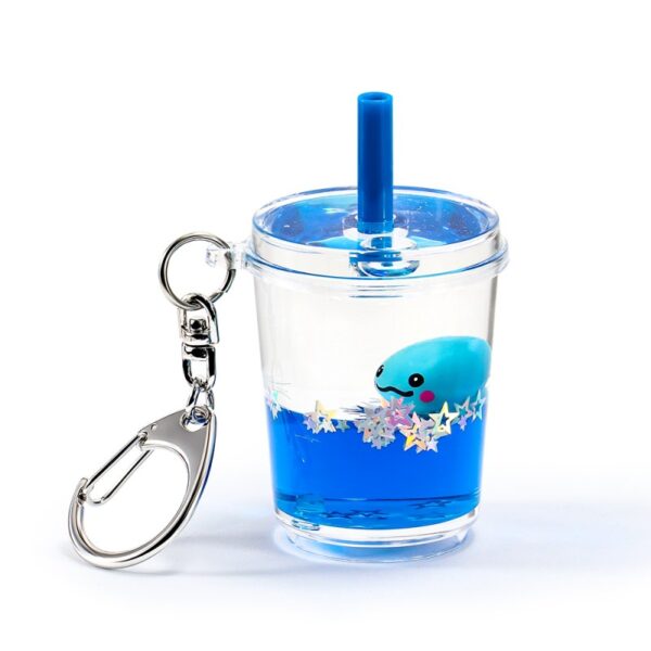 liquid milk tea keychain